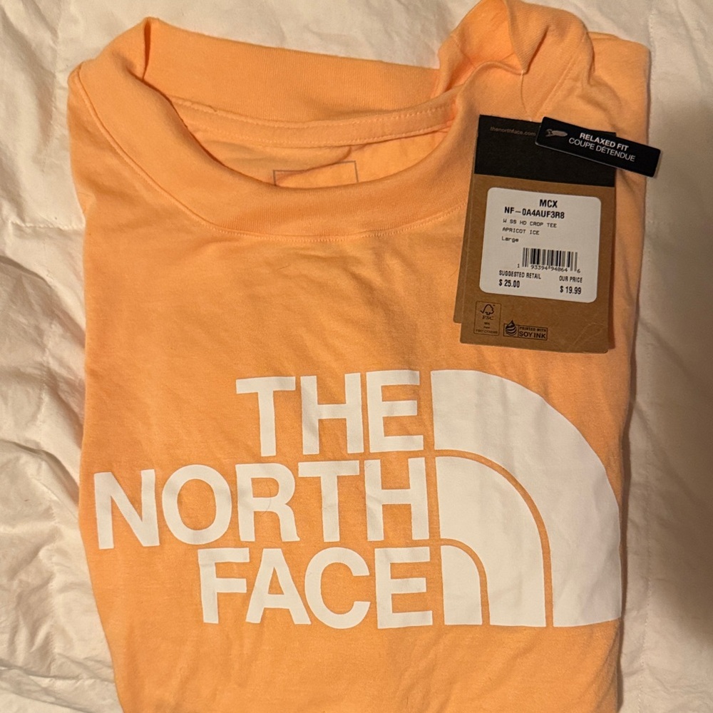 The North Face Orange Crop Top